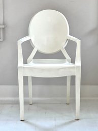 Philippe Stark Louis Ghost Arm Chair For Kartell - In White