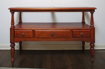 Glass Top Console Table