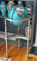 Alexander Kalifano Gemstone Inlaid Revolving Globe