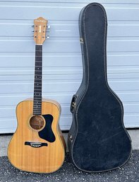 Vintage Guild Madeira A-25M-N Maple Acoustic Guitar - With Case