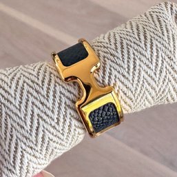 Authentic Hermes Bleu Nuit Olympe Ring, Sz Small - Never Worn W/Box