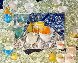 Amy Huntington (American) Original Watercolor On Paper 'Clementines By St Lawrence'