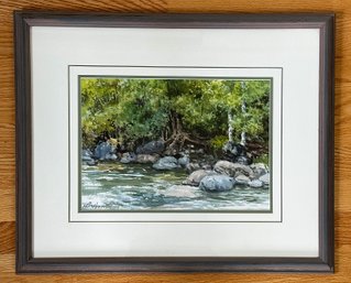 Keith Hoffman (VT, 1933-2016) Original Landscape Watercolor