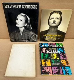4 Different Old Hollywood / Italian Stars Photography Books - Arturi Ghergo, Jean Harlow, Etc