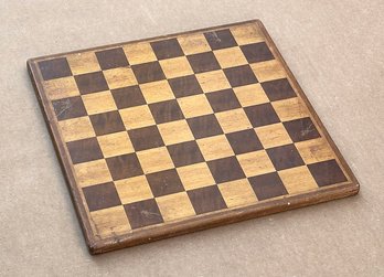 Vintage Wooden Checkerboard By Horn - Great For Display Or Use