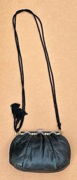 Judith Leiber Black Karund Snakeskin Crossbody/Shoulder Bag With Accessories