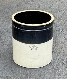 Primitive 5 Gallon Stoneware Crock