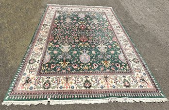 Hand Knotted Oriental Wool Rug - 9.1Ft X 12.3Ft
