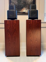 Pair Of Kef Reference Series Model 107/2 Audiophile Speakers With Kube Equalizer