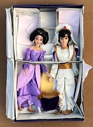 Disney Jasmine & Aladdin 18 Limited Edition Porcelain Doll Set - In Box With COA ($350)