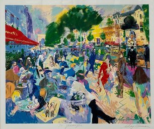 Leroy Neiman Serigraph 'Cafe Fouquet's' - Signed