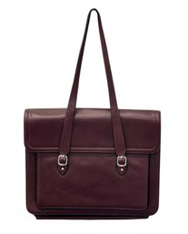 Levenger Leather Shoulder Strap Briefcase