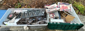 Vintage Lionel Train Lot - 1970's-1980's - Track, Transformer, Buildings, Accessories, Etc