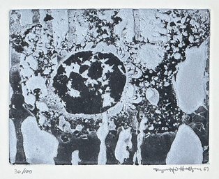 Ronald Mallory (American, B. 1939) Etching On Paper 'Organa'