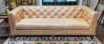Massoud Brock Leather Sofa ($8700)