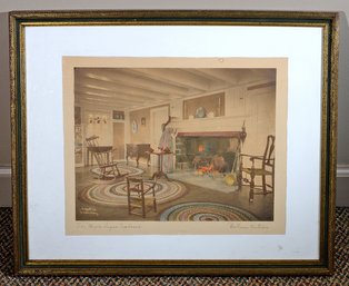 Wallace Nutting Hand Colored Photo 'The Maple Sugar Cupboard'