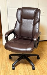 Nice Adjustable Faux Leather Office Chair - In Very Good Condition