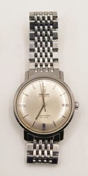 Vintage 1960's Omega Seamaster De Ville Wristwatch - With Original Steel Band