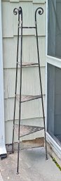 Outdoor Wrought Iron Plant Stand - 64' Tall
