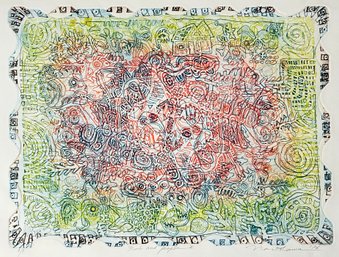 1976 Shigeru Narikawa (Japan, B. 1946) Aquatint Etching 'Fish And People II'- Signed