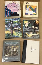 6 Art Books - Picasso, Van Gogh, Braque, Cezanne, MOMA, Guggenheim