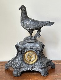Antique Continental Pigeon Mantel Clock