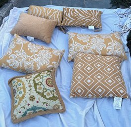 Collection Of 7 Throw Pillows - Never Used
