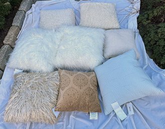 Collection Of 8 Throw Pillows - Most Never Used