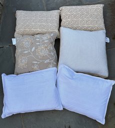 Collection Of 6 Throw Pillows - Some Never Used With Tags