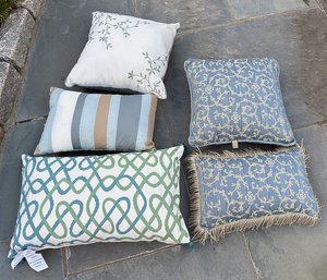 Set Of 5 Throw Pillows - Most Never Used
