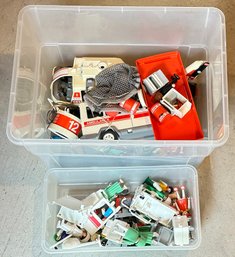 Vintage Playmobil Helicopter & Ambulance Sets
