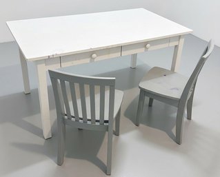 Pottery Barn Carolina Craft Table And 2 Chairs