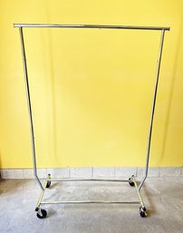 Adjustable Rolling Clothes Rack