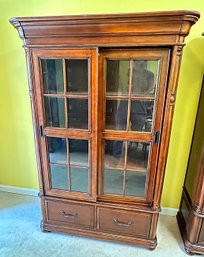 Riverside Bristol Court Sliding Door Cherry Bookcase ($1500 Cost)