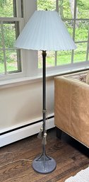 Vintage Wrought Iron With Metal Tassel Floor Lamp