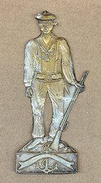 Antique Stamped Silver Italian Ex-Voto Sailor