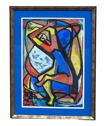 Eugenie Schein (1905 - 2003) Original Gouache On Paper - Mid-Century Modern