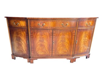 Bevan Funnell (England) Reprodux Flame Mahogany 4-Door English Sideboard