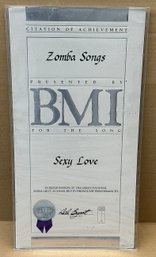 Authentic BMI Citation Of Achievement - Ne-Yo (Sexy Love - 2005) - R&B