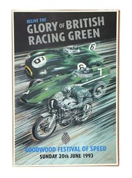 Original 1993 Goodwood Festival Of Speed Poster (Artist: Peter Hearsey) - Automobilia - Signed