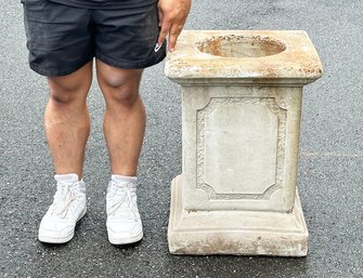 Large Outdoor Concrete Garden Plinth / Stand - 25' Tall