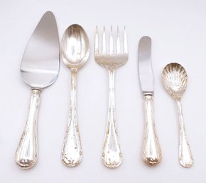 5 Piece Sterling Silver Serving Set/Utensils From Harrods  - 412.83 Grams