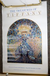 1982 Treasures Of Tiffany Exhibition Poster - Never Hung - Mint, Rolled Condition