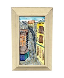Harris G. Strong (American, 1920-2006) MCM Hand-Painted Ceramic Tiles - Artwork