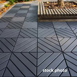 Large Lot Of 1 Ft. X 1 Ft. All-Weather Outdoor Plastic Interlocking Deck/Garage Floor Tiles - Some New