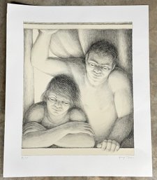George Tooker Lithograph 'The Window' (1994) - Signed / Numbered