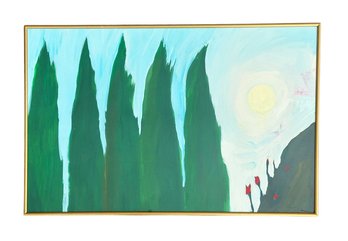 Angela Palladino (Italy, 1929) Original Oil On Board