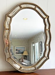 Uttermost Fifi 35' X 25' Etched Glass Frame Victorian Antique Inspired Wall Mirror ($400 Cost)
