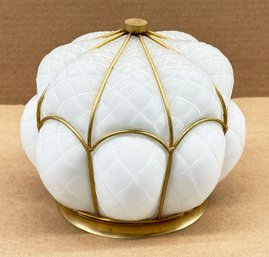 Vintage MCM Murano Ventian Art Glass Honeycomb Ceiling Light Cover/Shade