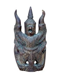 Antique Thailand Carved Garuda Sculpture
